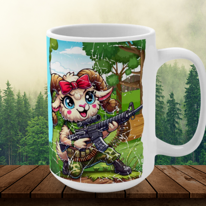 Ram Bow Cartoon Coffee Mug