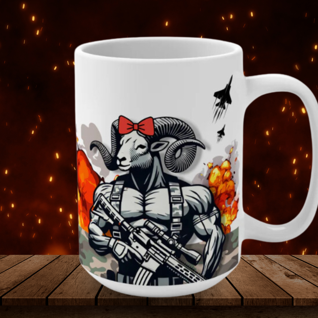 Ram Bow Military Coffee Mug